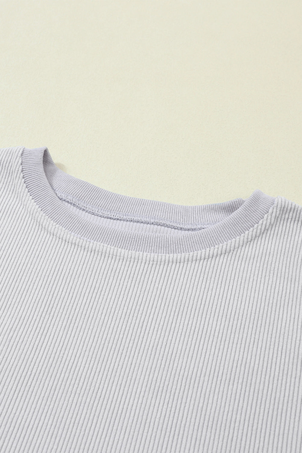 Chestnut Ribbed Corduroy Oversized Sweatshirt