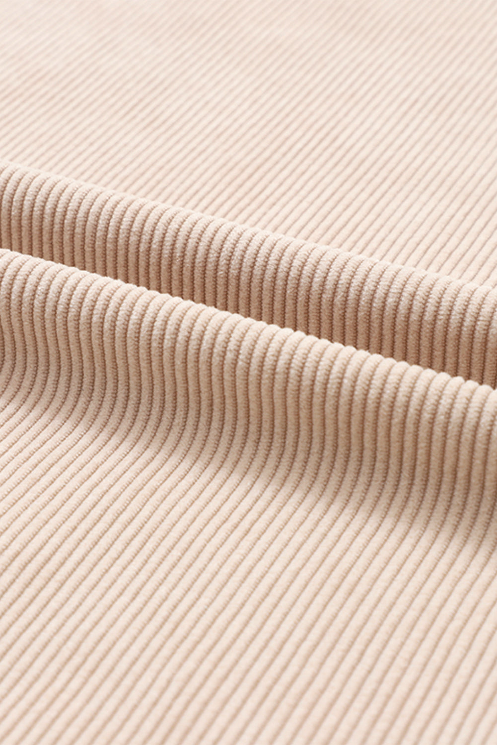 Chestnut Ribbed Corduroy Oversized Sweatshirt
