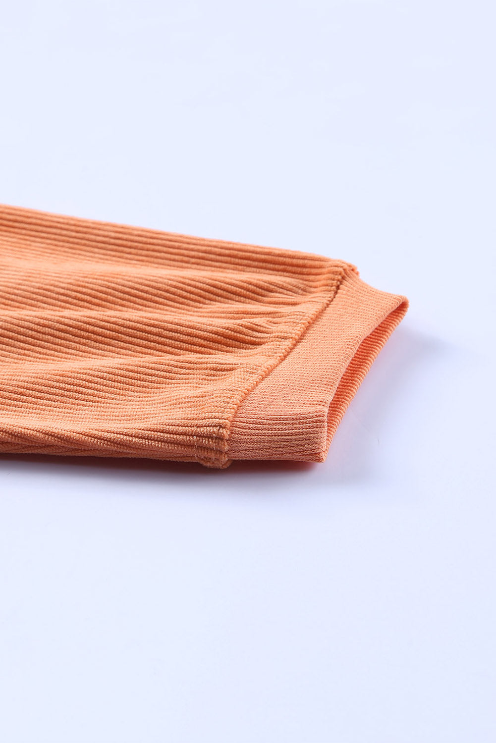 Chestnut Ribbed Corduroy Oversized Sweatshirt