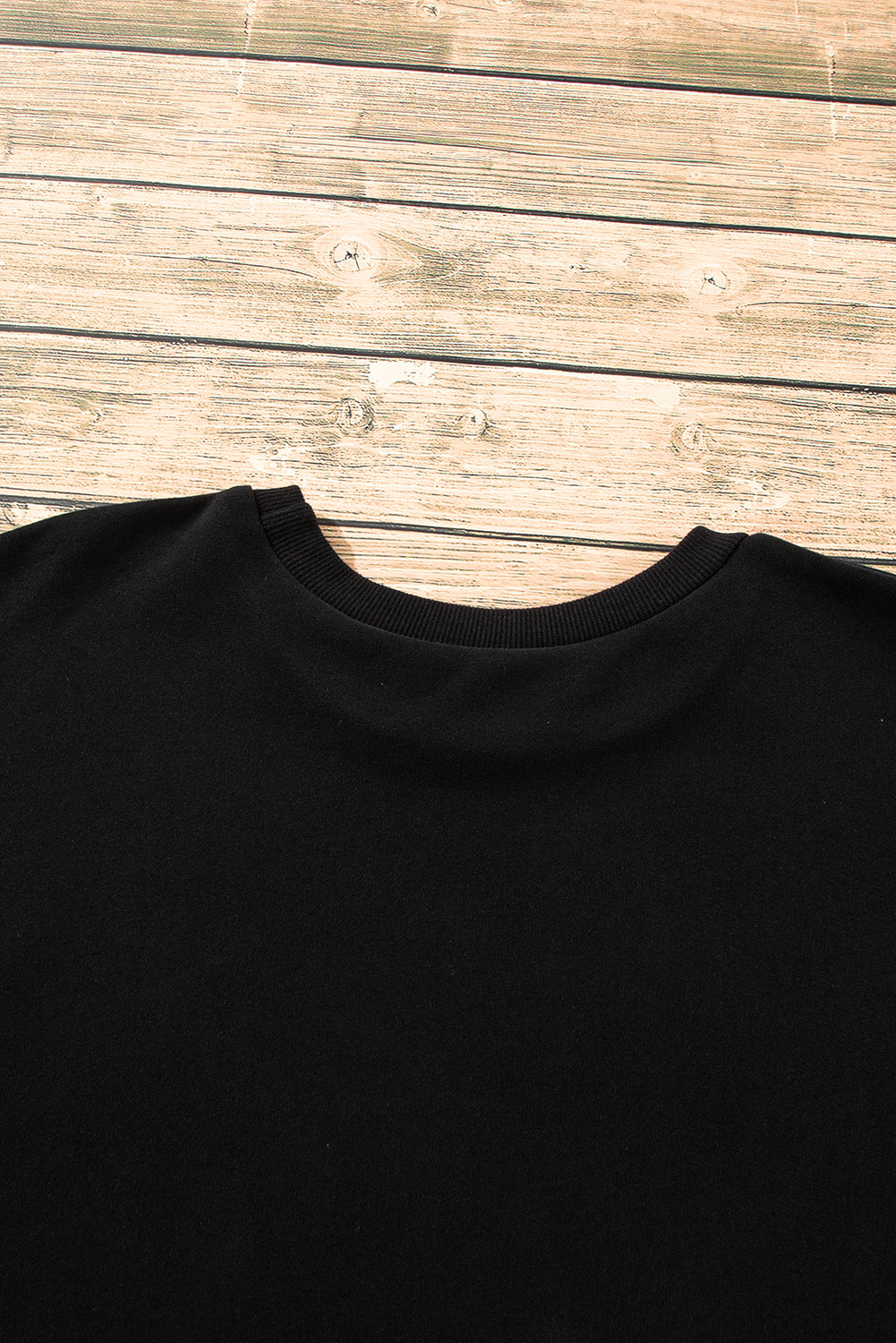 Valerian Solid Fleece Lined Drop Shoulder High Low Sweatshirt