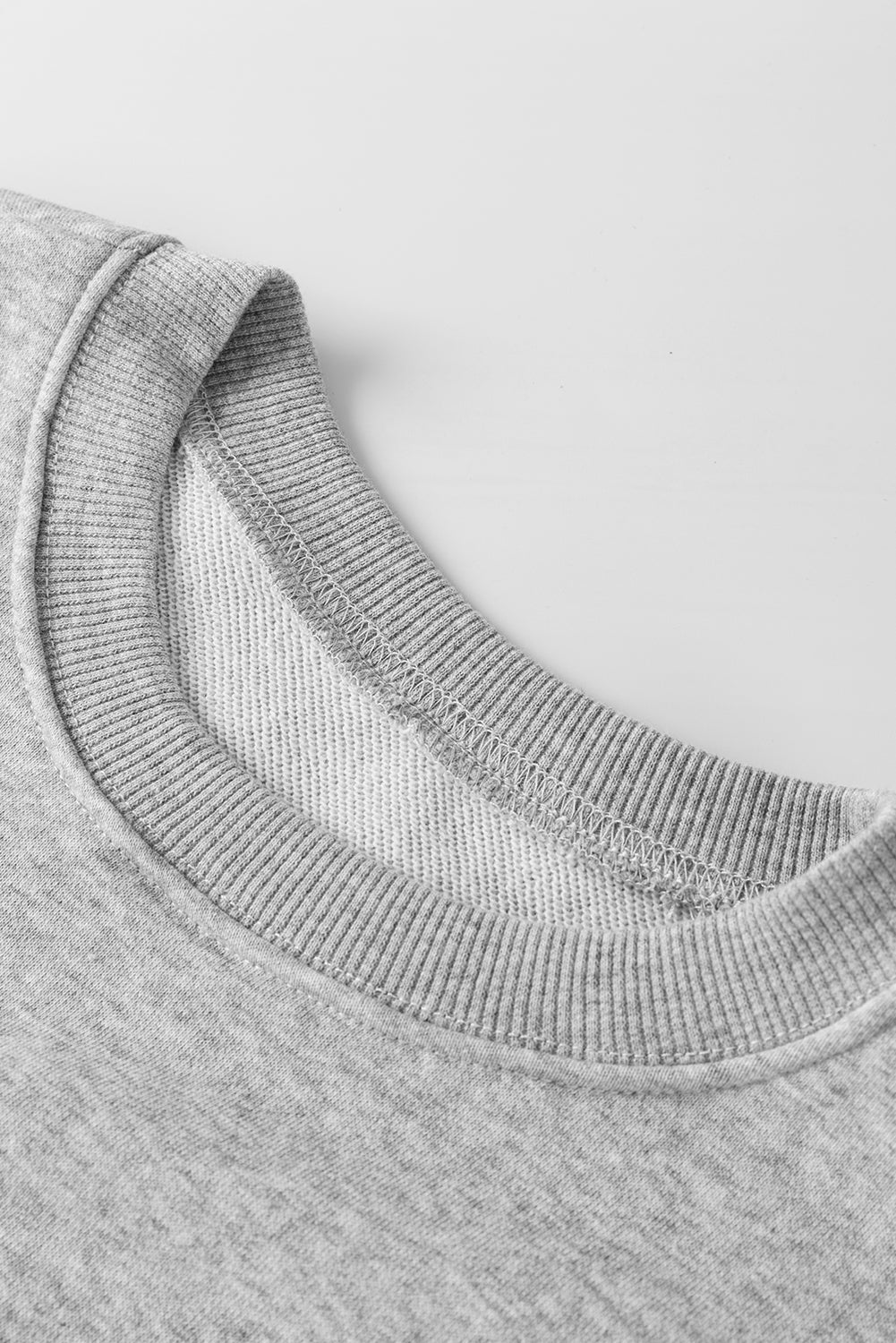 Dark Green Solid Classic Crewneck Pullover Sweatshirt
