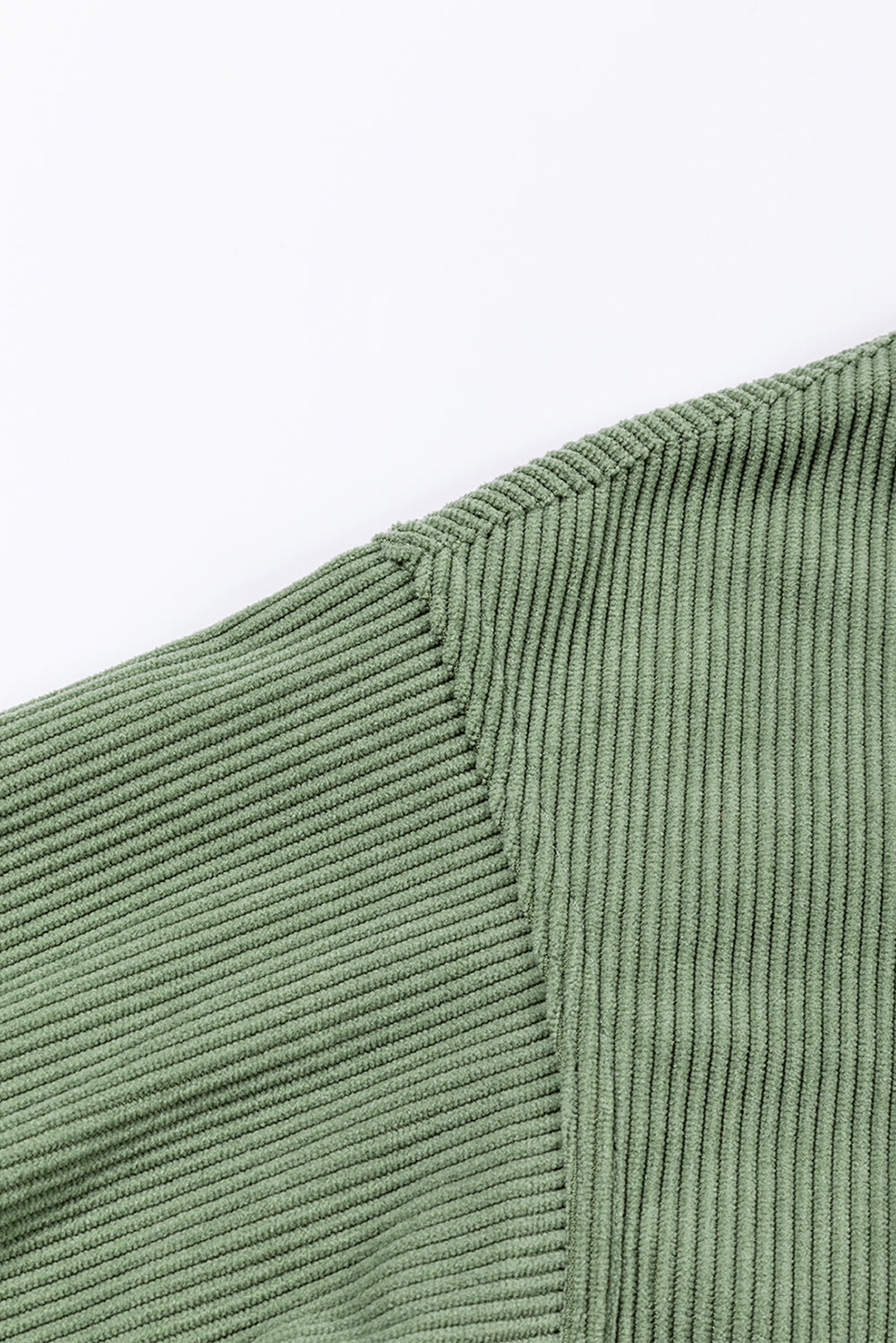 Chestnut Ribbed Corduroy Oversized Sweatshirt