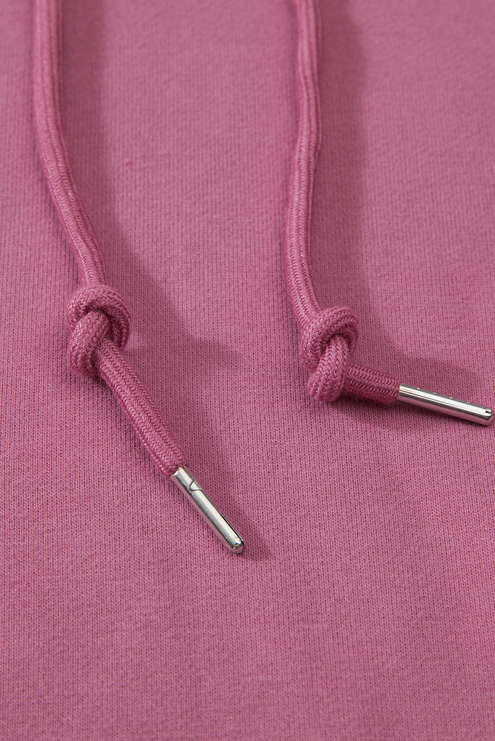 Bonbon Fleece Lined Kangaroo Pocket Drawstring Chunky Hoodie