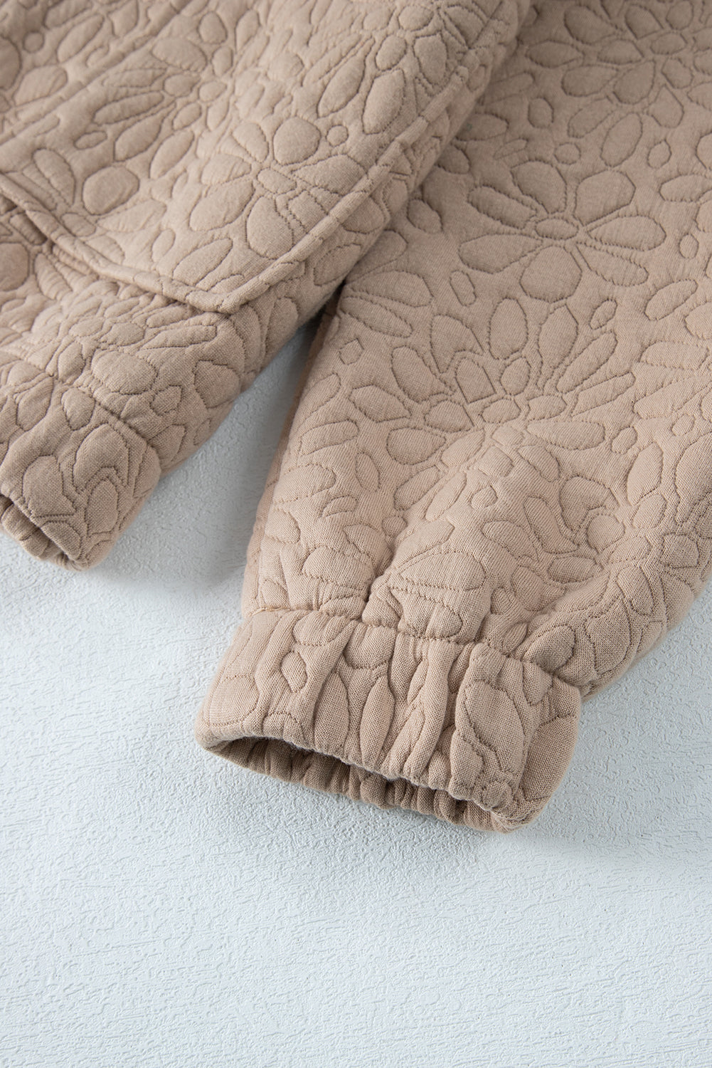 Jungle Green Floral Quilted Jacket