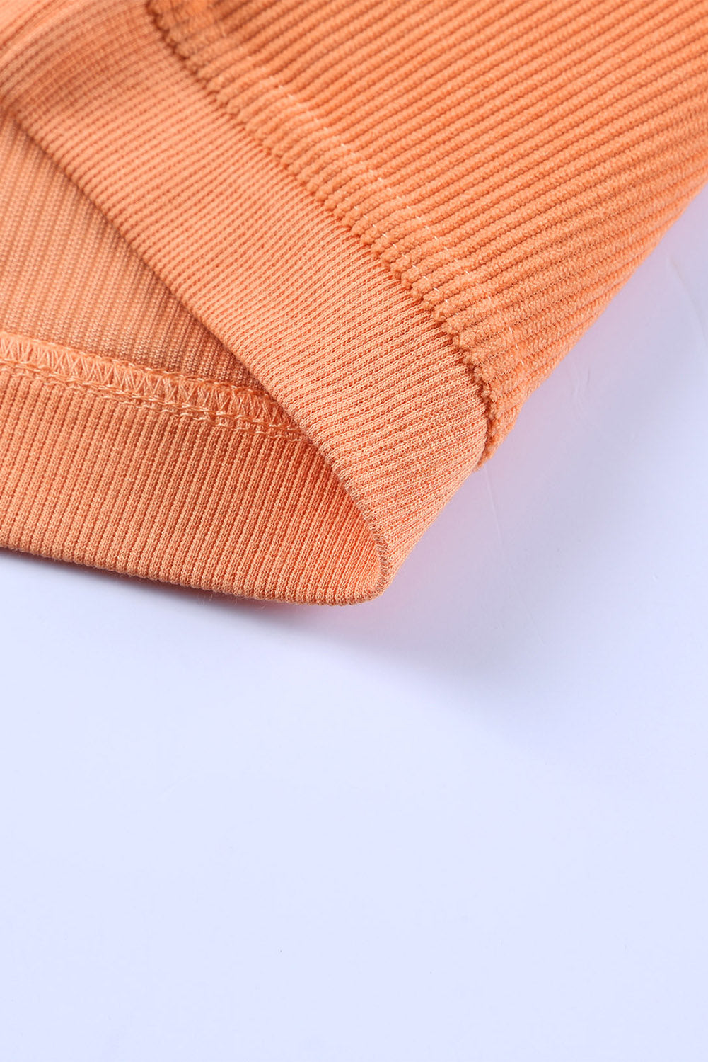 Chestnut Ribbed Corduroy Oversized Sweatshirt