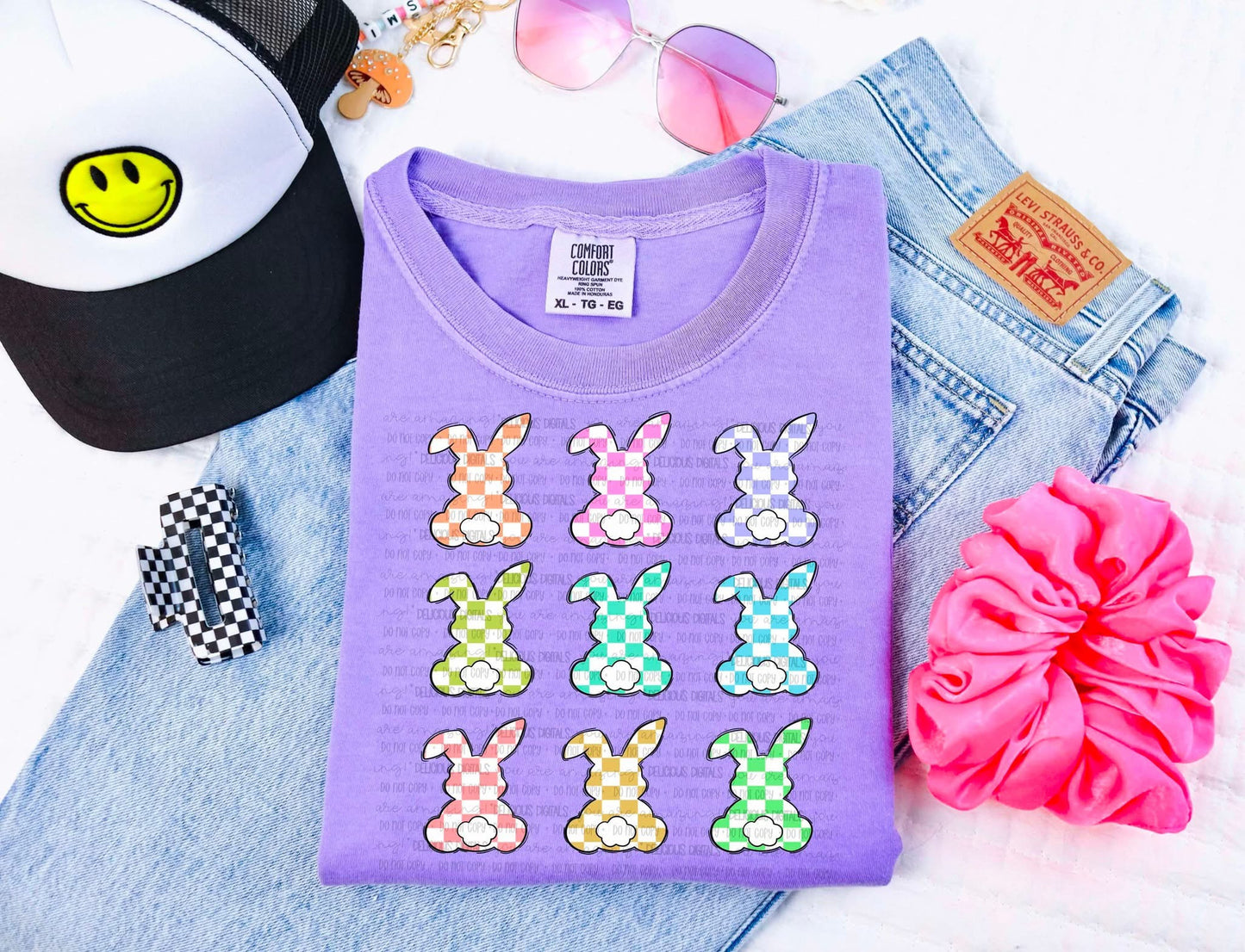 Comfort Colors Easter Festive Holiday Tshirt