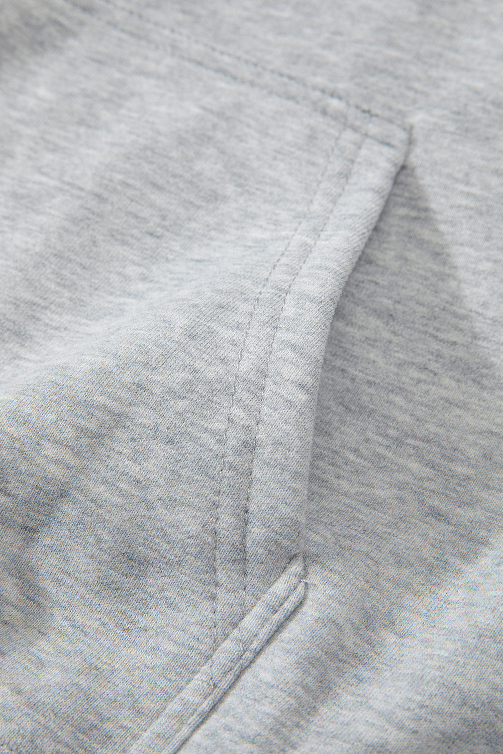 Bonbon Fleece Lined Kangaroo Pocket Drawstring Chunky Hoodie