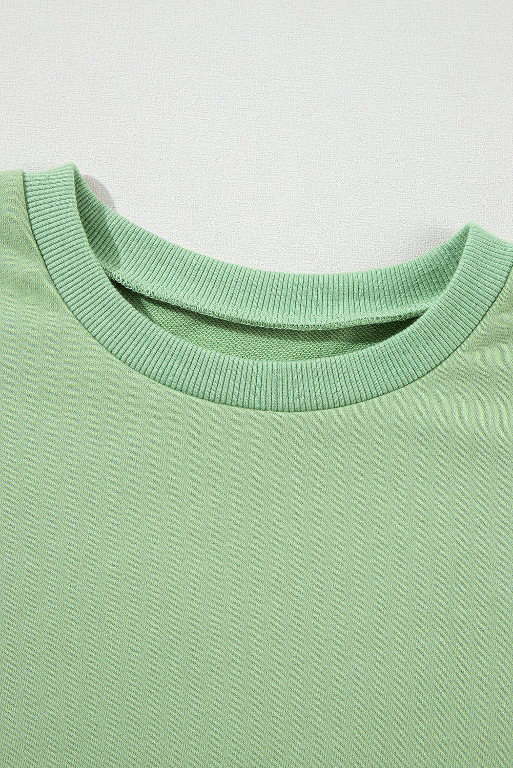 Valerian Solid Fleece Lined Drop Shoulder High Low Sweatshirt