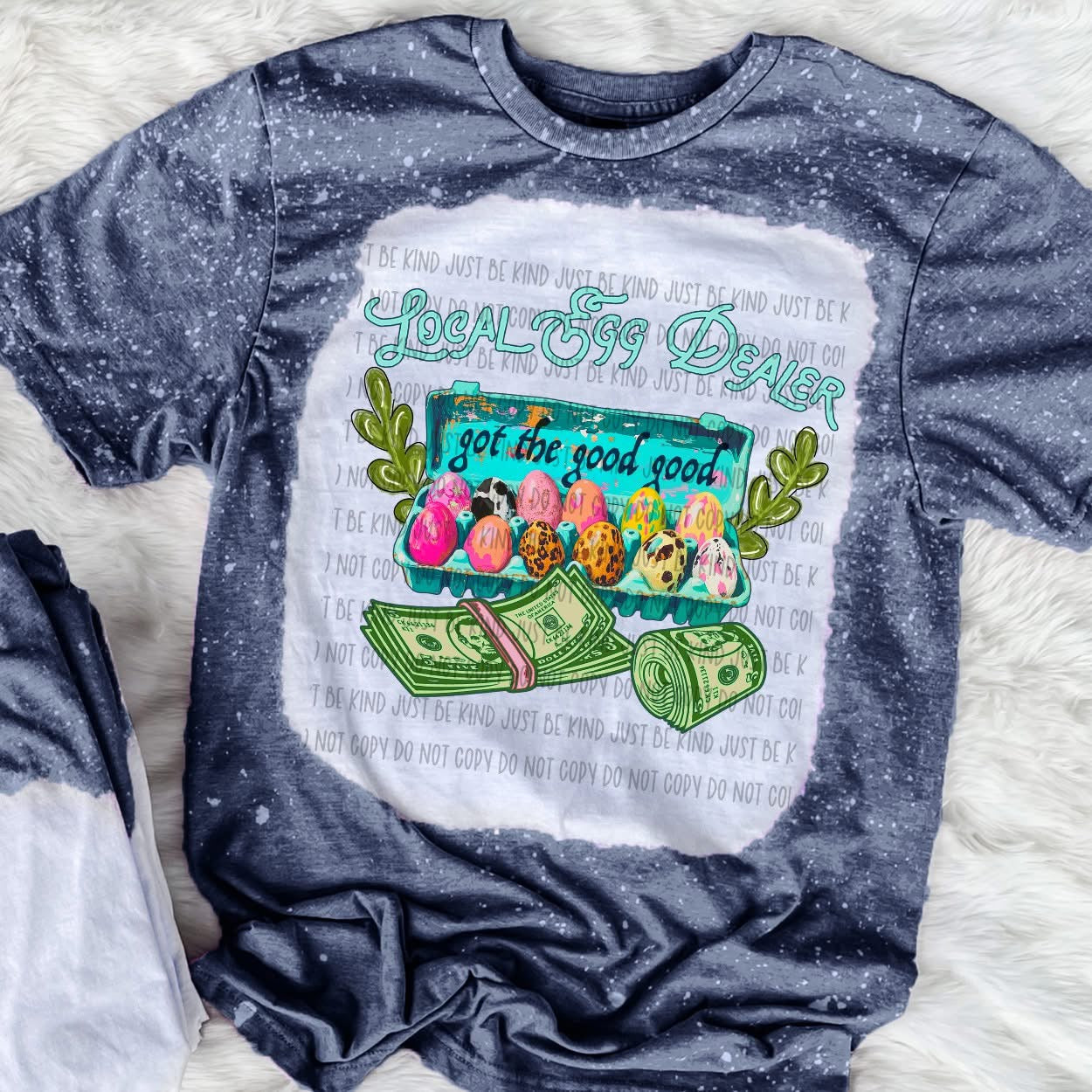 Local Egg Dealer Bleached Tshirt