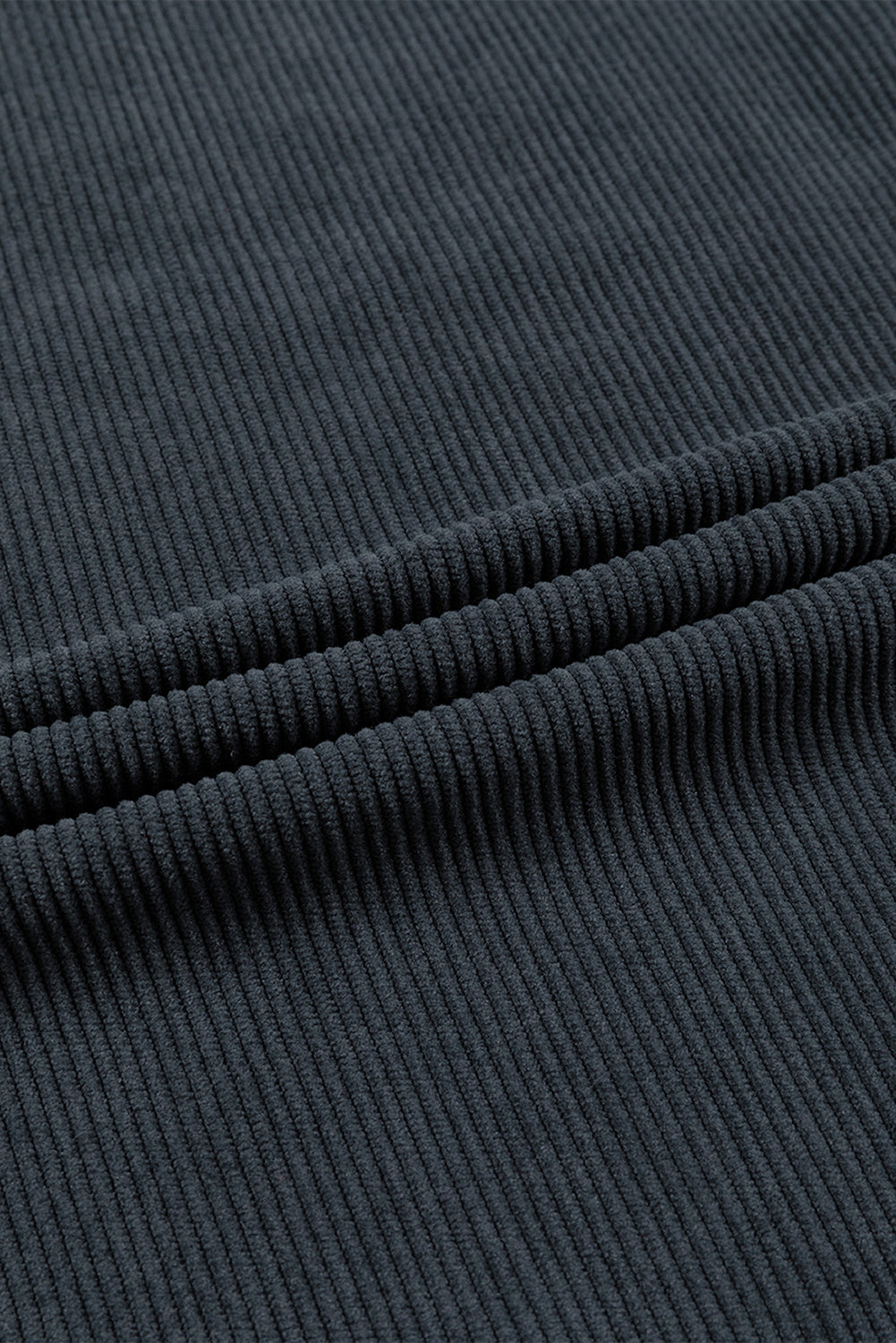 Chestnut Ribbed Corduroy Oversized Sweatshirt