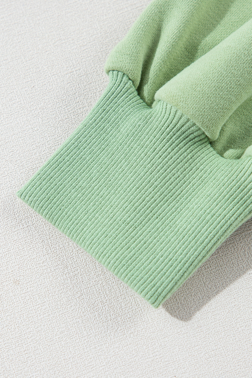 Valerian Solid Fleece Lined Drop Shoulder High Low Sweatshirt