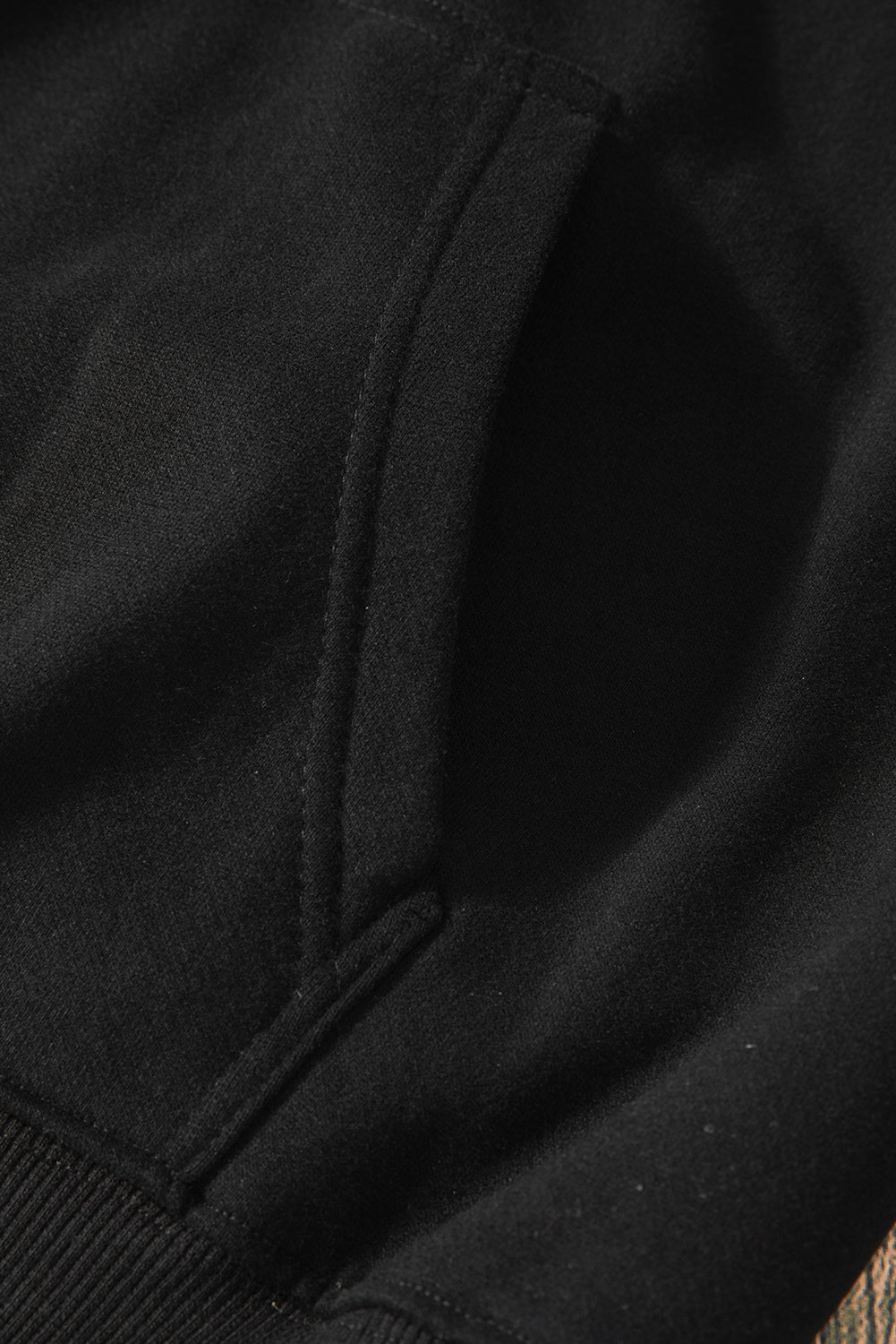 Bonbon Fleece Lined Kangaroo Pocket Drawstring Chunky Hoodie