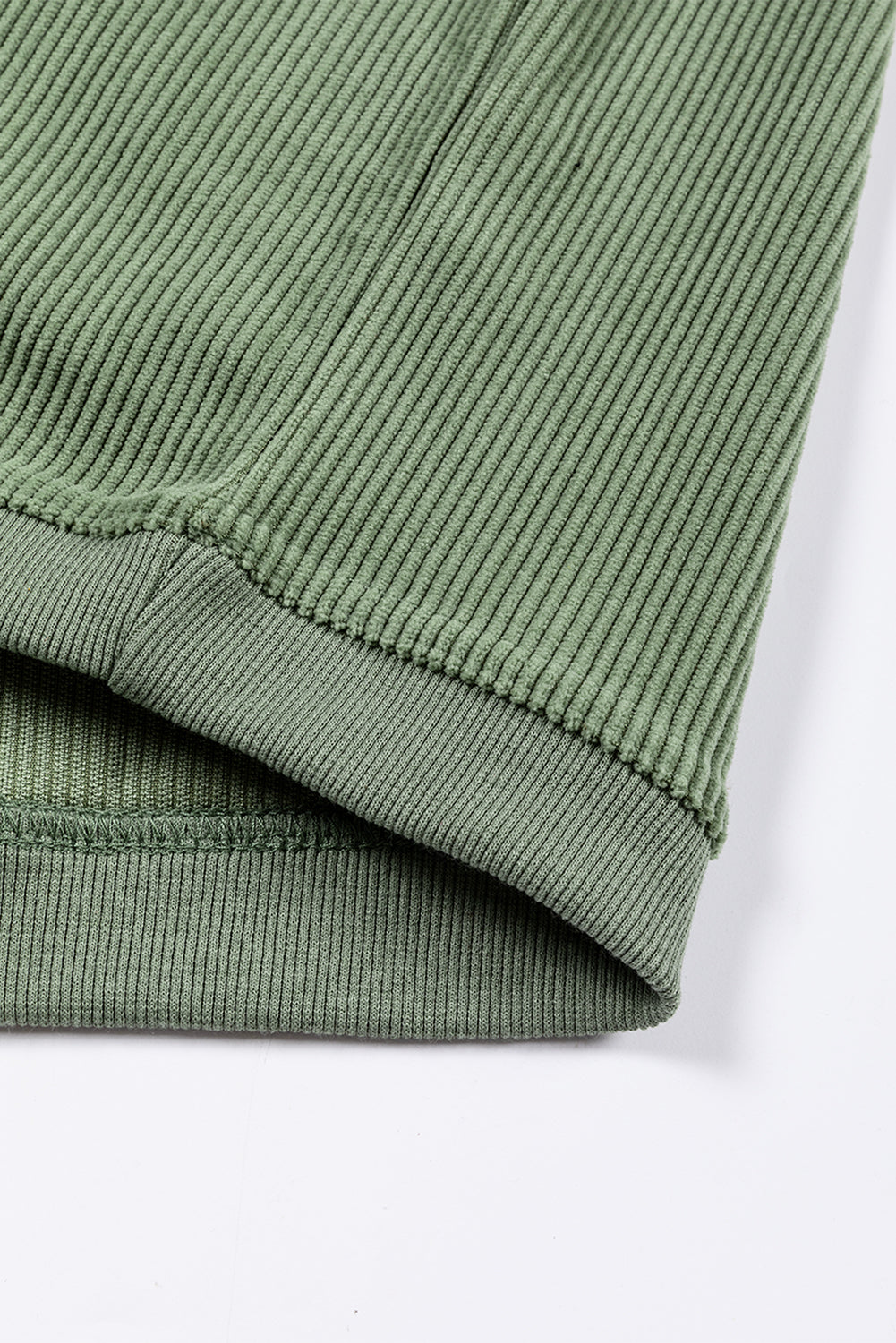 Chestnut Ribbed Corduroy Oversized Sweatshirt