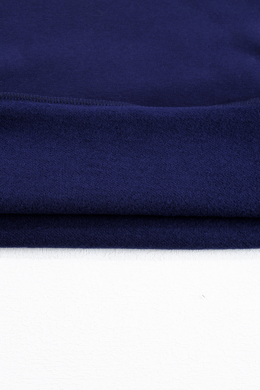 Valerian Solid Fleece Lined Drop Shoulder High Low Sweatshirt