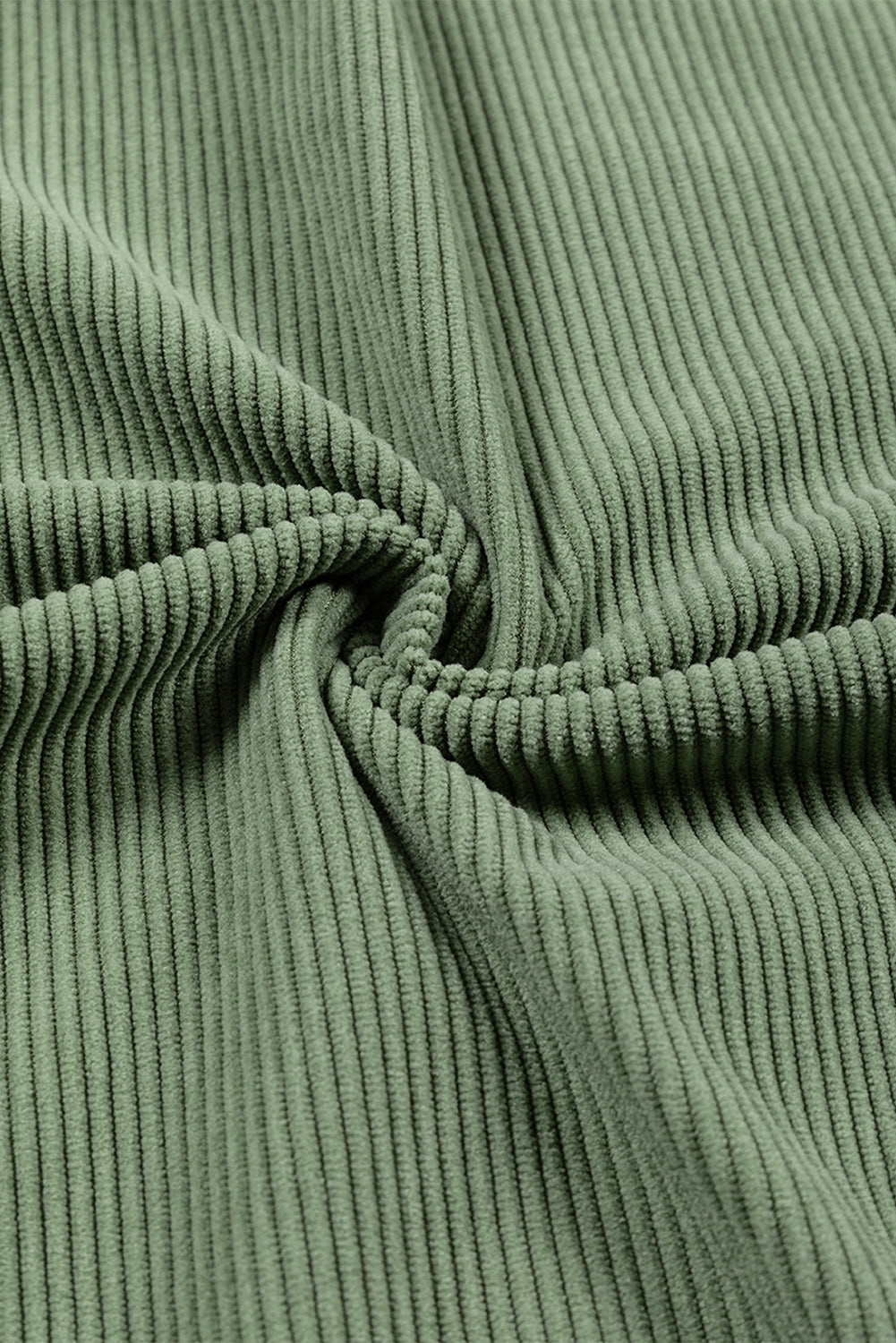 Chestnut Ribbed Corduroy Oversized Sweatshirt