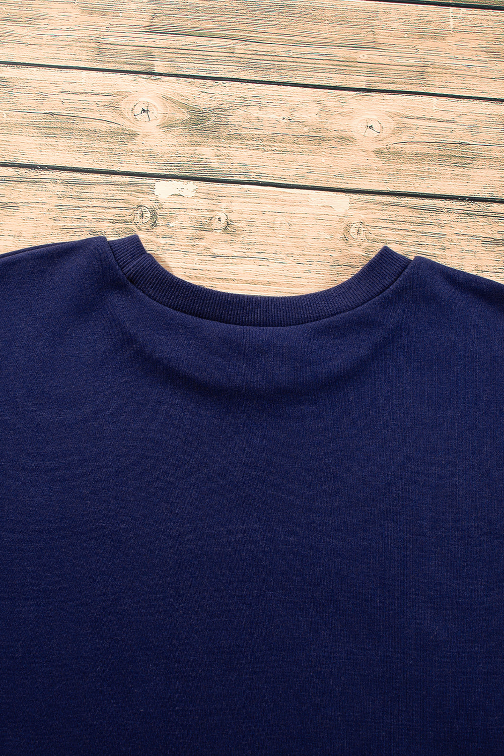 Valerian Solid Fleece Lined Drop Shoulder High Low Sweatshirt