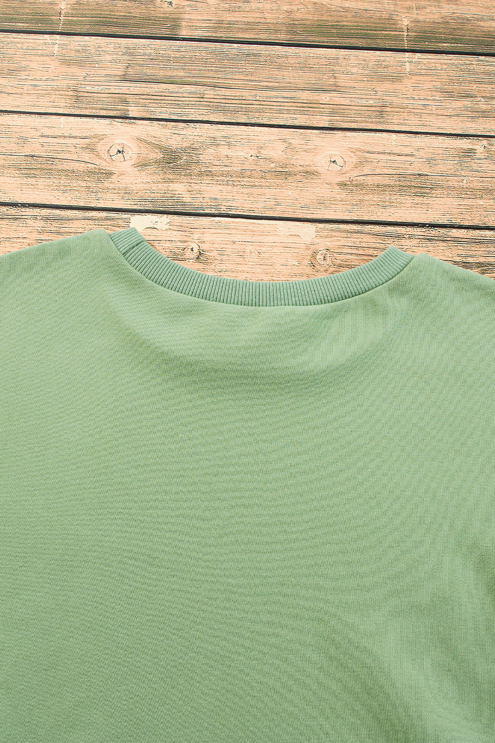 Valerian Solid Fleece Lined Drop Shoulder High Low Sweatshirt