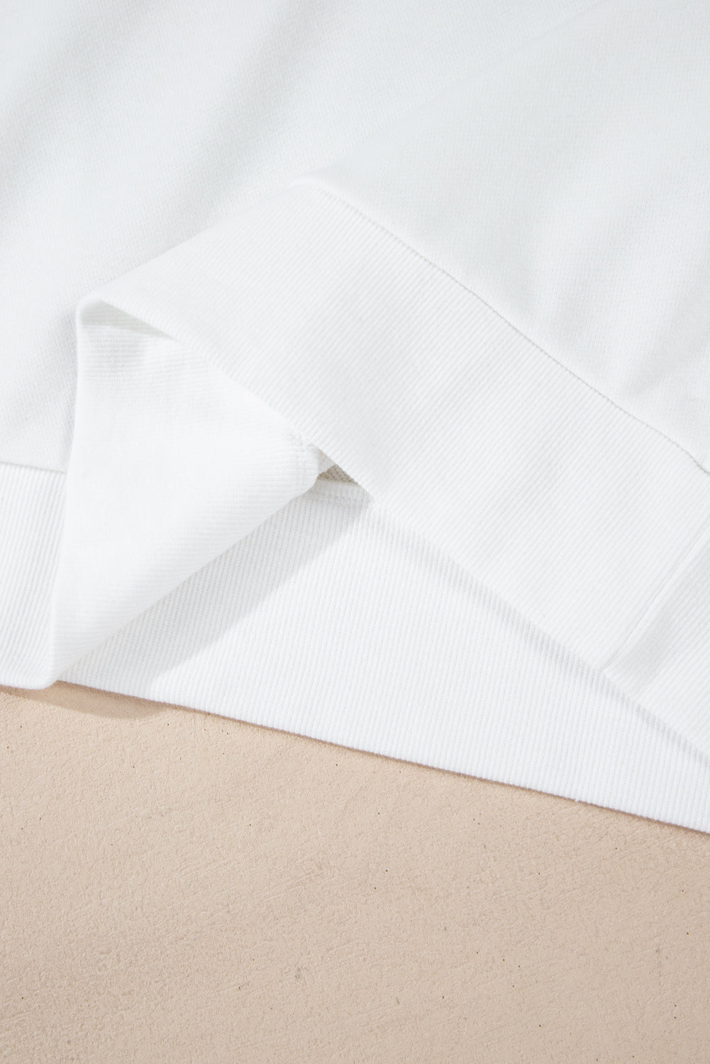 White Plus Size Game Day Tinsel Rugby Football Season Sweatshirt