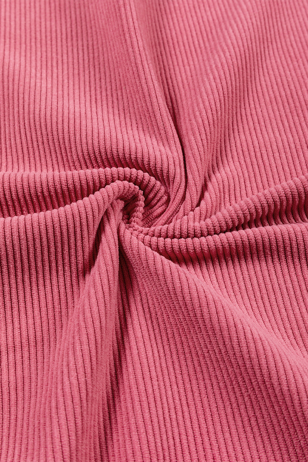 Chestnut Ribbed Corduroy Oversized Sweatshirt