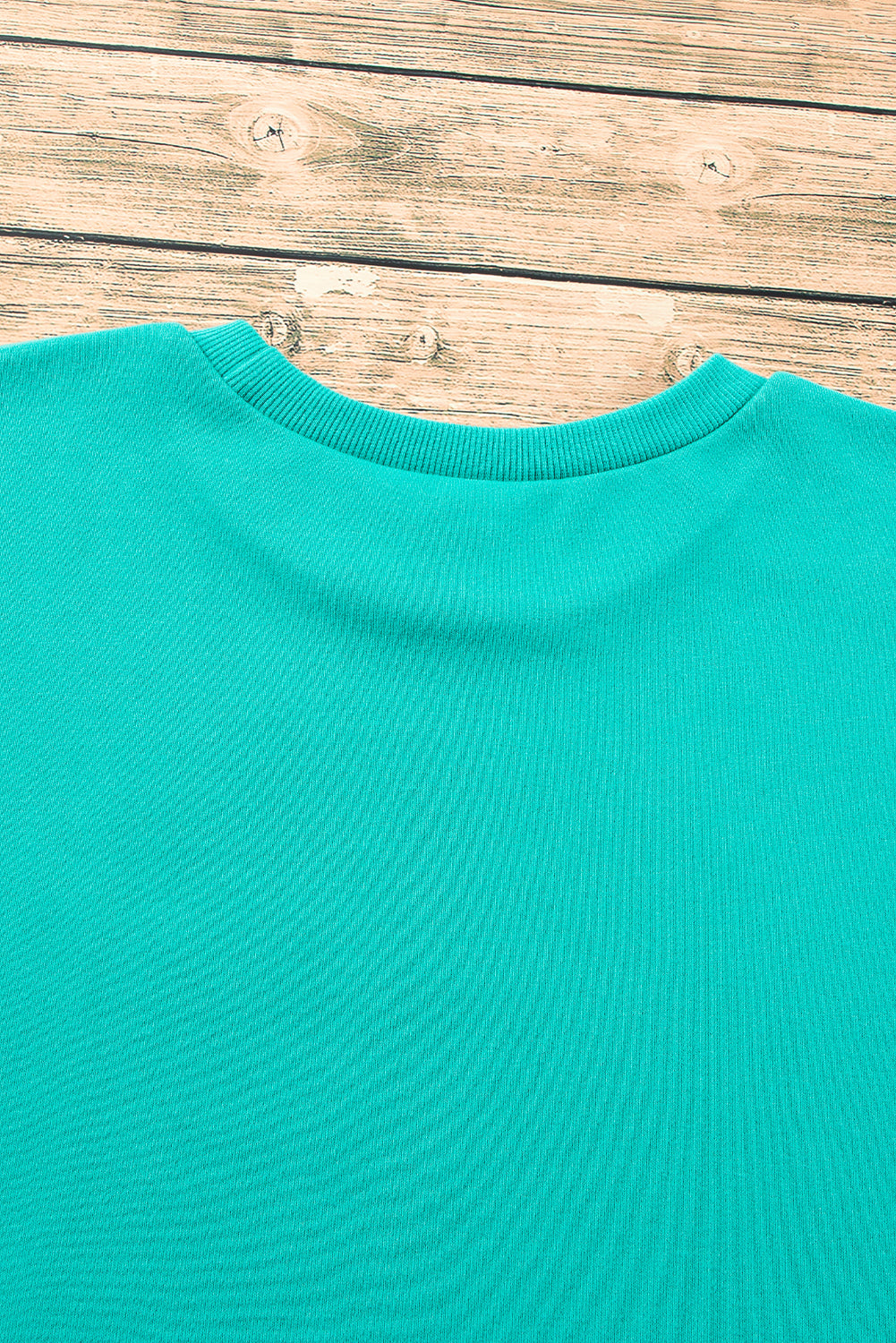 Valerian Solid Fleece Lined Drop Shoulder High Low Sweatshirt