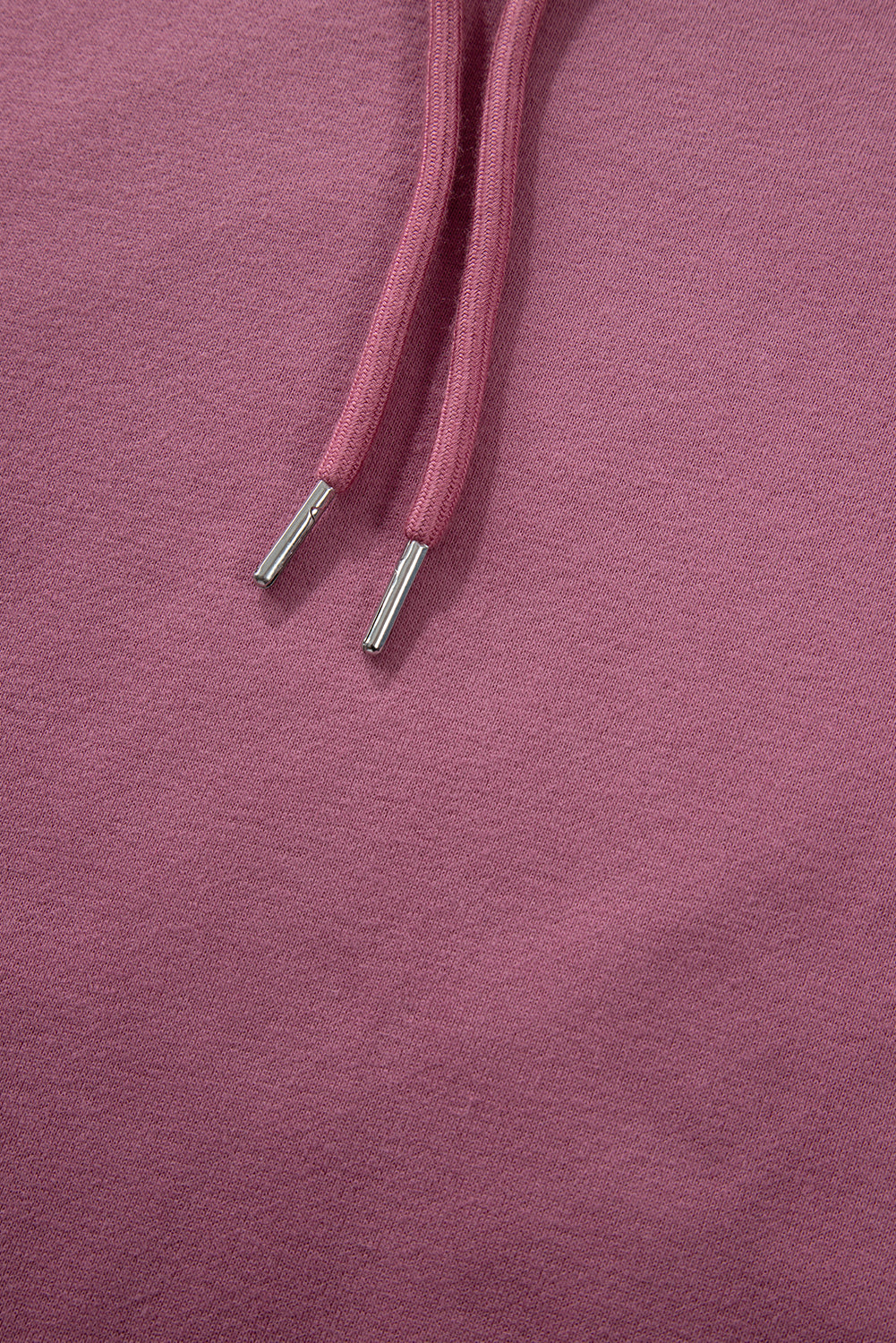 Bonbon Fleece Lined Kangaroo Pocket Drawstring Chunky Hoodie
