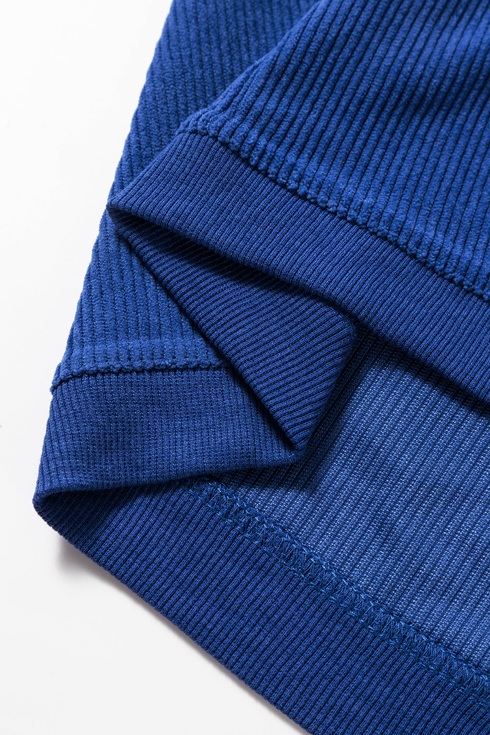 Chestnut Ribbed Corduroy Oversized Sweatshirt
