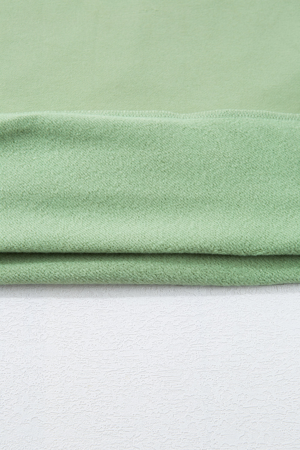 Valerian Solid Fleece Lined Drop Shoulder High Low Sweatshirt