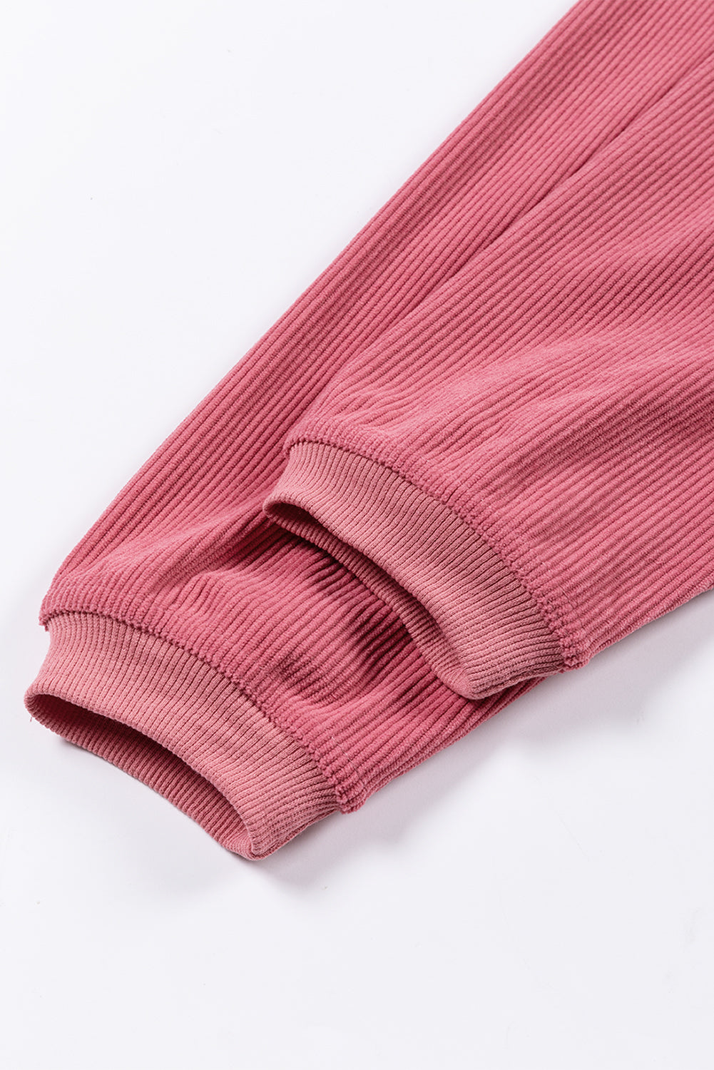 Chestnut Ribbed Corduroy Oversized Sweatshirt