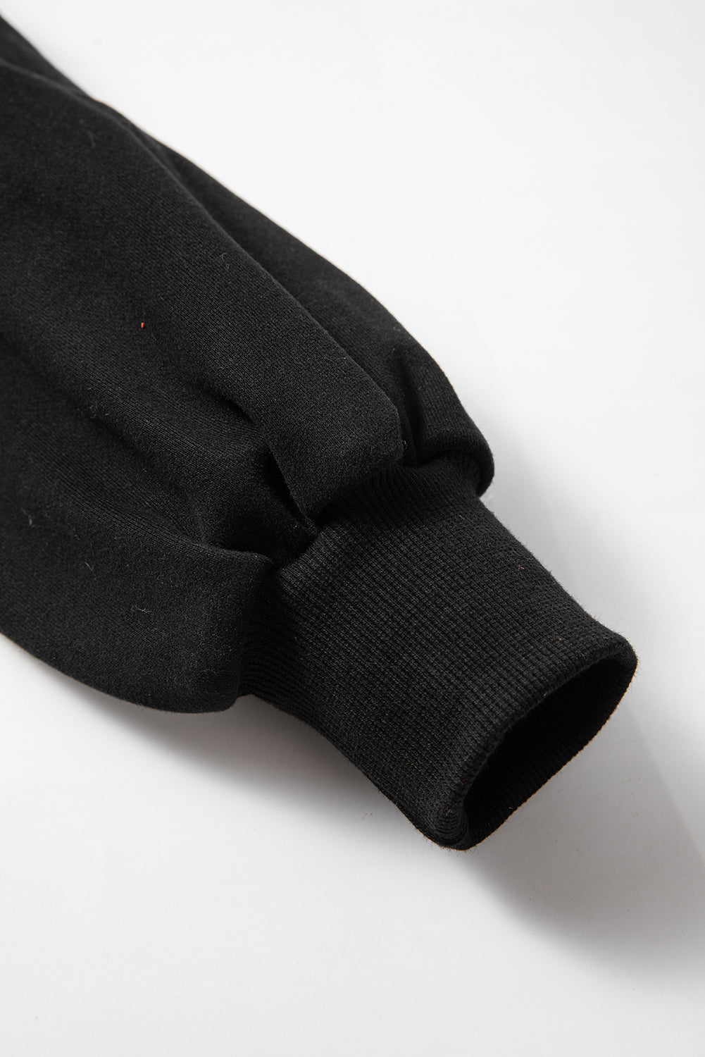 Valerian Solid Fleece Lined Drop Shoulder High Low Sweatshirt