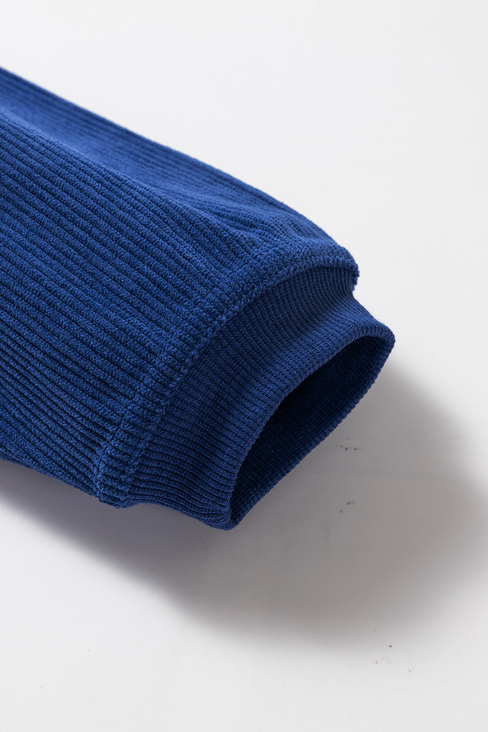 Chestnut Ribbed Corduroy Oversized Sweatshirt