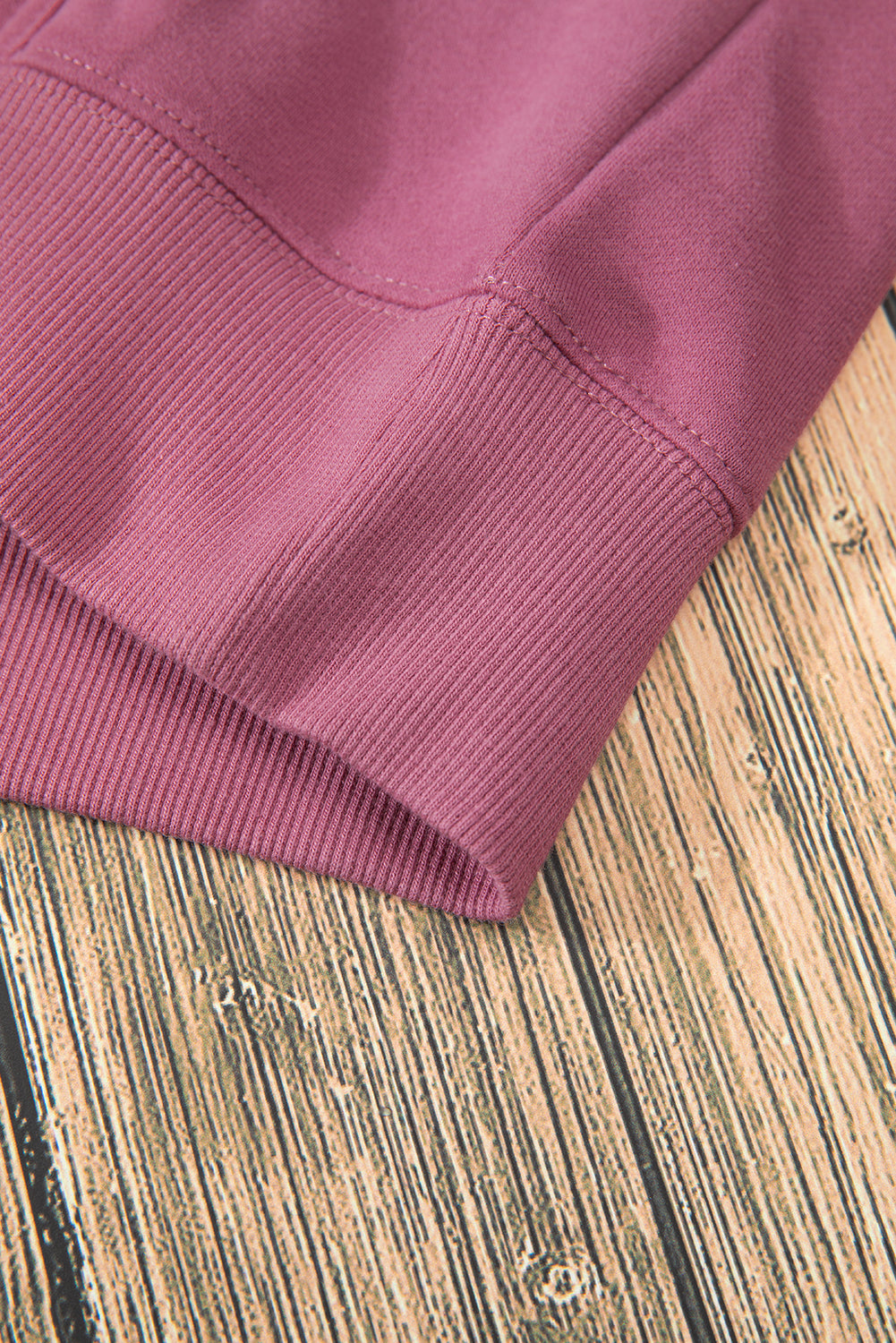 Bonbon Fleece Lined Kangaroo Pocket Drawstring Chunky Hoodie