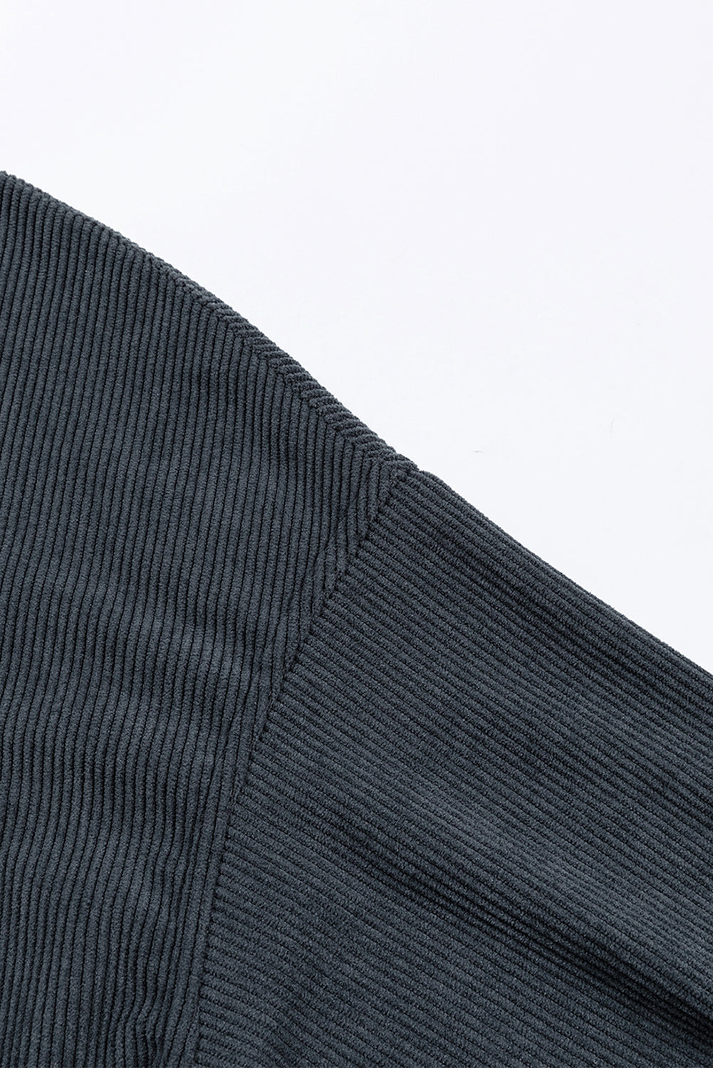 Chestnut Ribbed Corduroy Oversized Sweatshirt