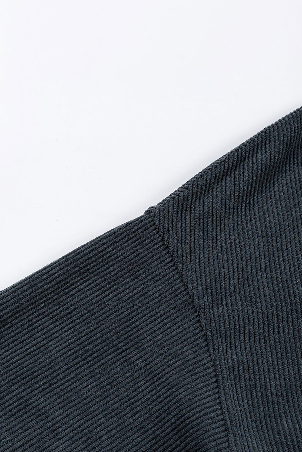 Chestnut Ribbed Corduroy Oversized Sweatshirt