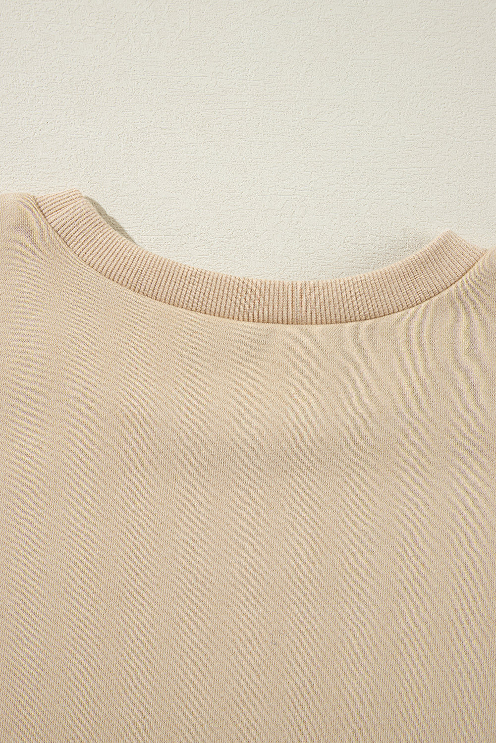 Valerian Solid Fleece Lined Drop Shoulder High Low Sweatshirt