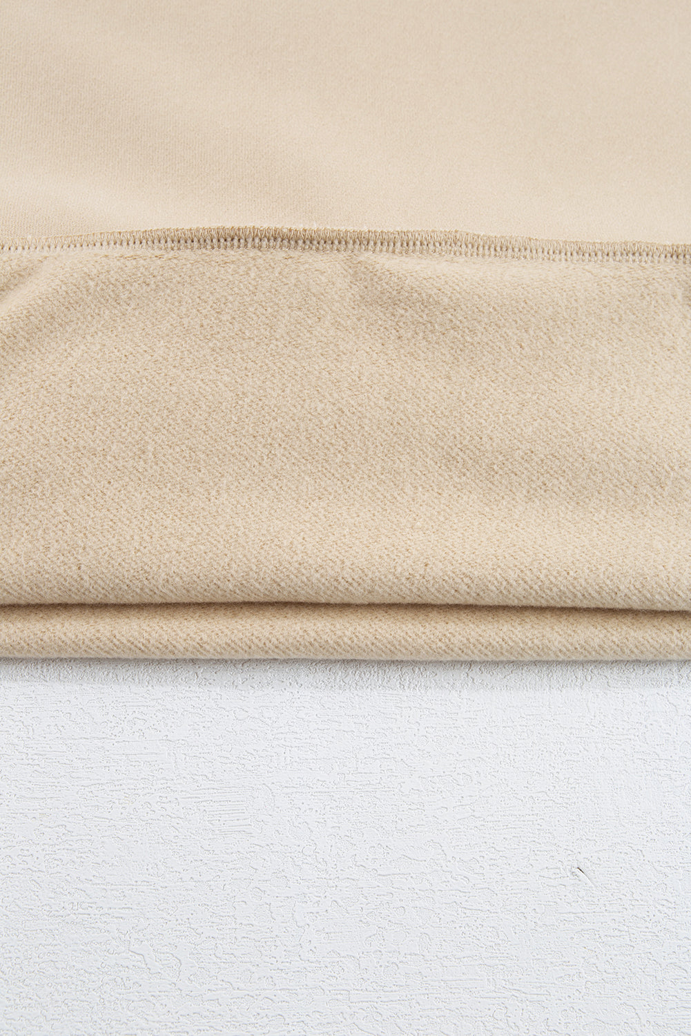 Valerian Solid Fleece Lined Drop Shoulder High Low Sweatshirt