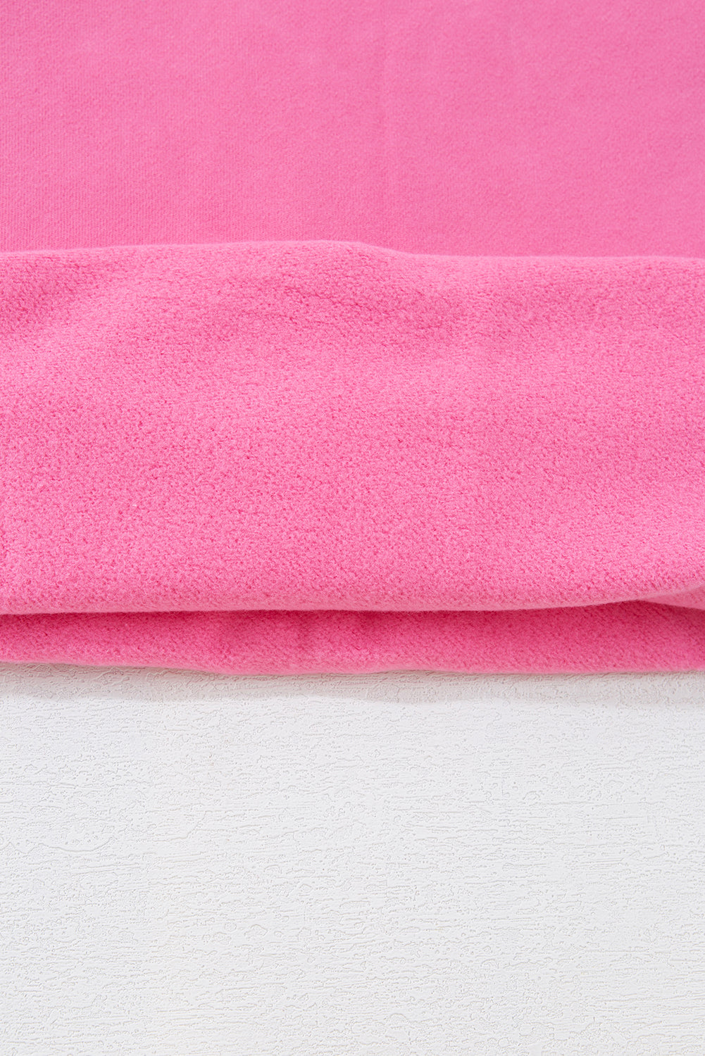 Bonbon Fleece Lined Kangaroo Pocket Drawstring Chunky Hoodie