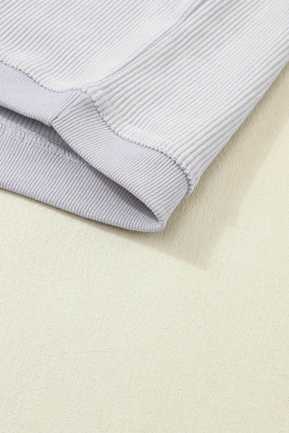 Chestnut Ribbed Corduroy Oversized Sweatshirt