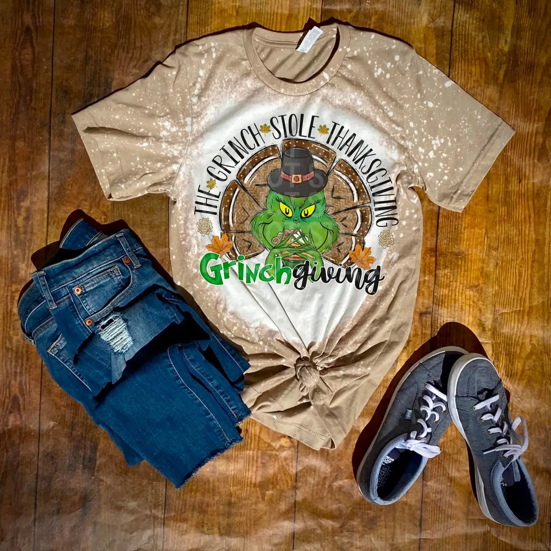 G Man Thanksgiving Bleached Shirt