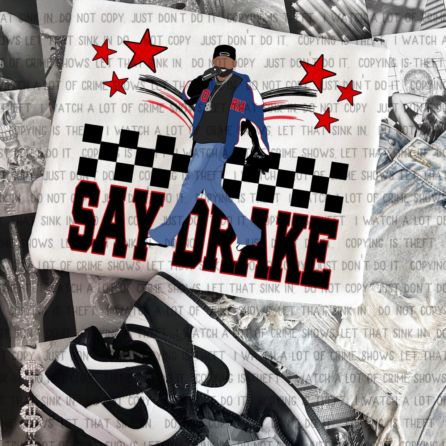 Kendrick Lamar Say Drake White Shirt