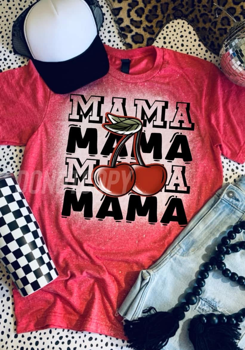Mama Cherry Bleached Tshirt