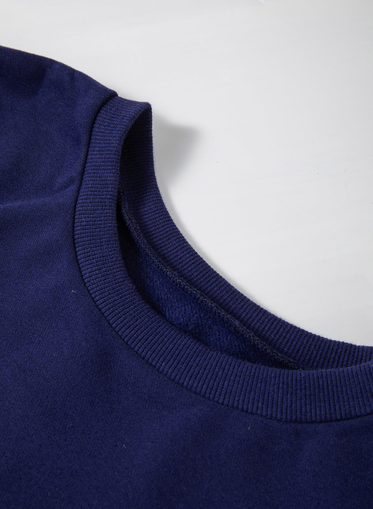 Valerian Solid Fleece Lined Drop Shoulder High Low Sweatshirt