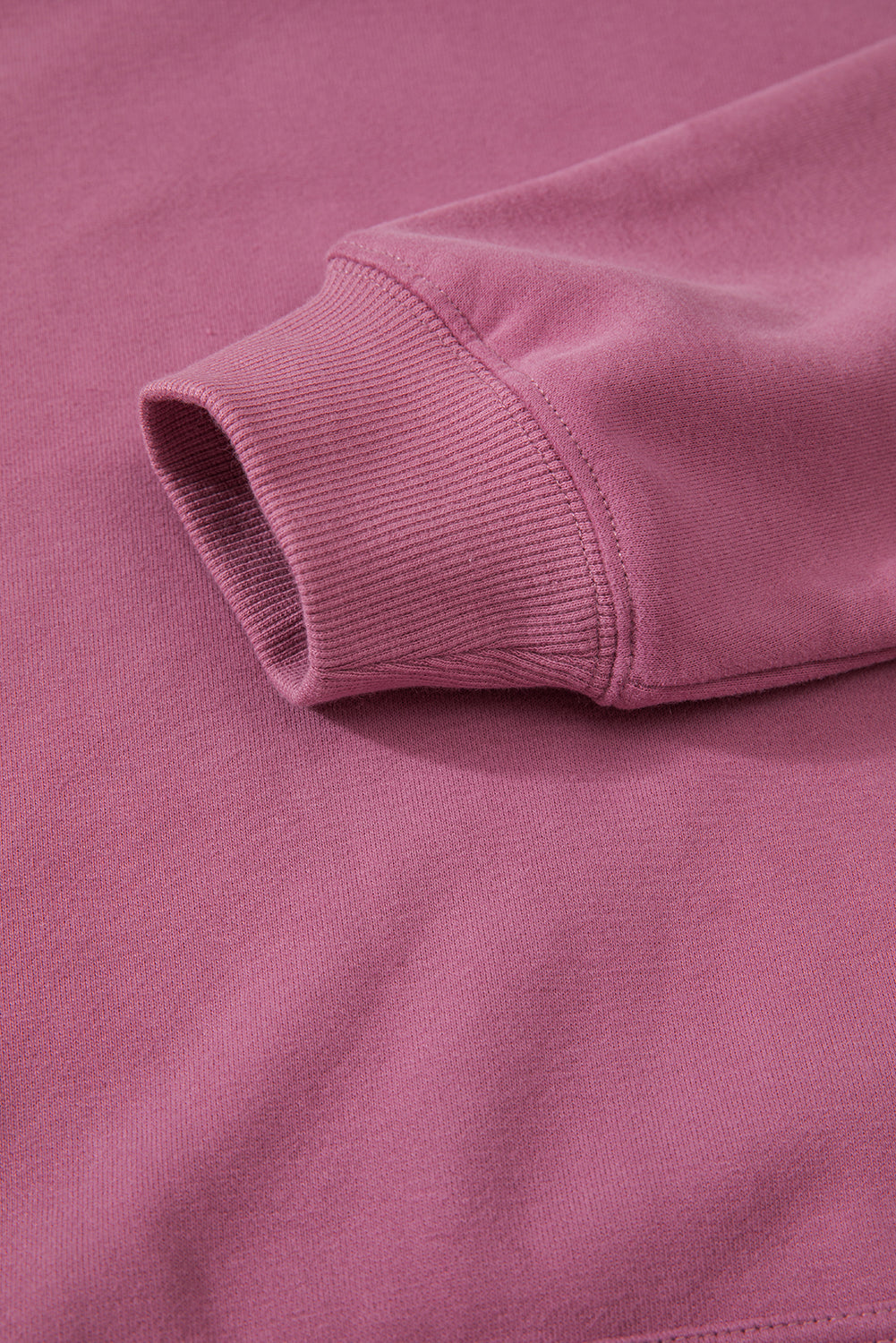 Bonbon Fleece Lined Kangaroo Pocket Drawstring Chunky Hoodie