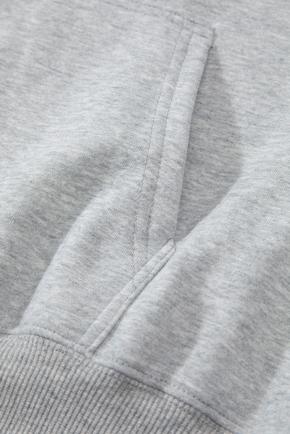 Bonbon Fleece Lined Kangaroo Pocket Drawstring Chunky Hoodie