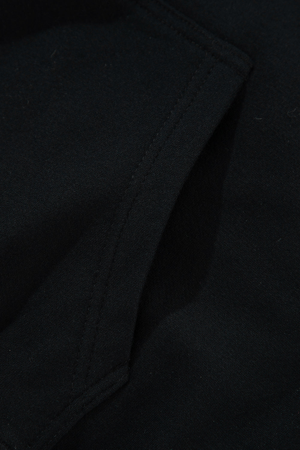 Bonbon Fleece Lined Kangaroo Pocket Drawstring Chunky Hoodie