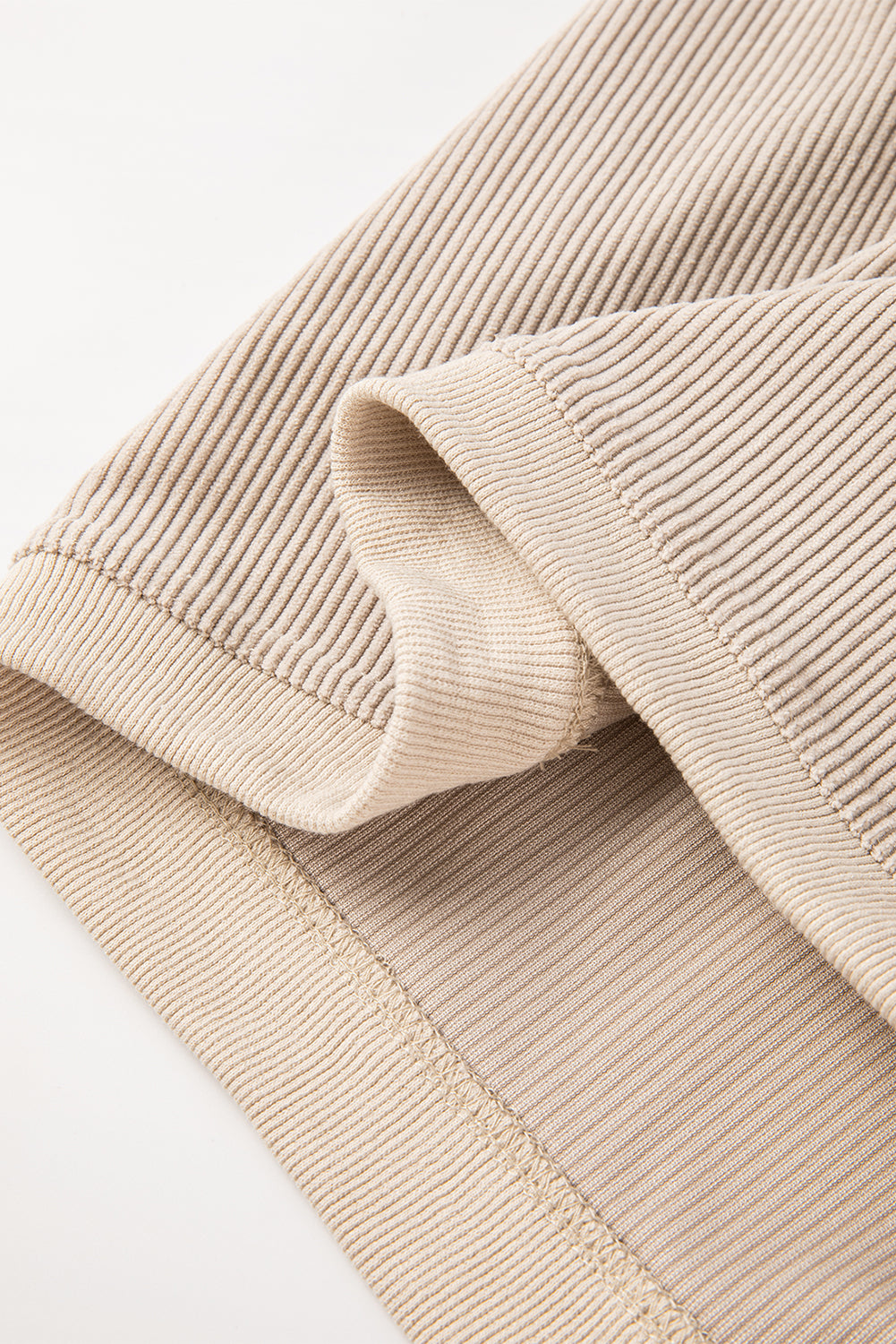 Chestnut Ribbed Corduroy Oversized Sweatshirt