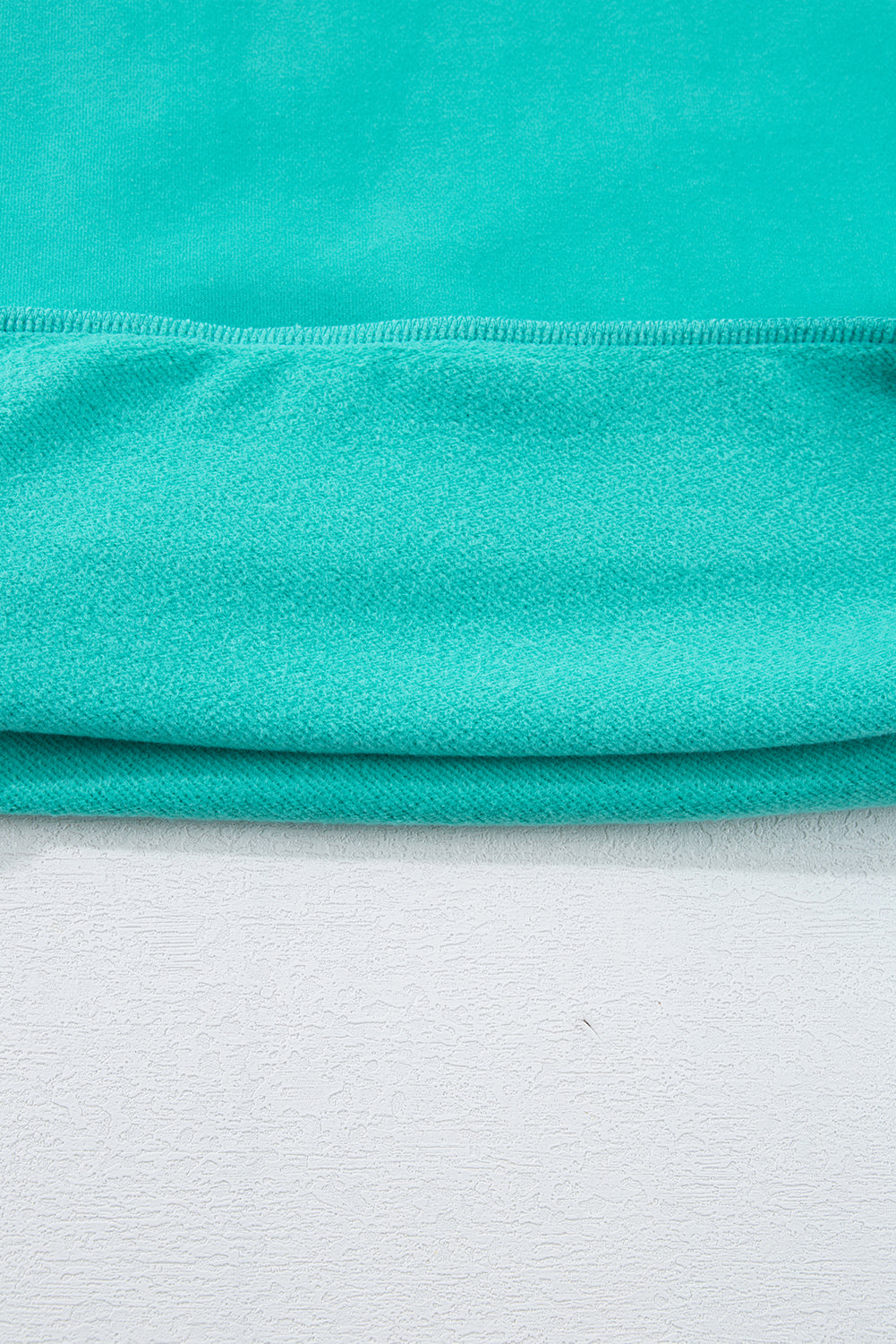 Valerian Solid Fleece Lined Drop Shoulder High Low Sweatshirt
