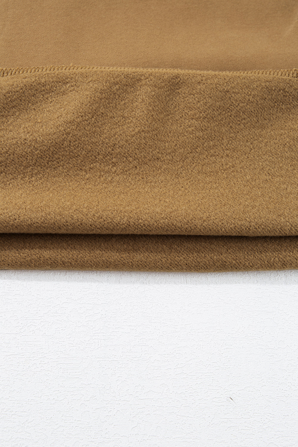 Valerian Solid Fleece Lined Drop Shoulder High Low Sweatshirt