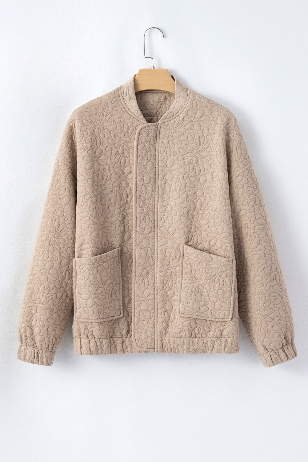 Jungle Green Floral Quilted Jacket