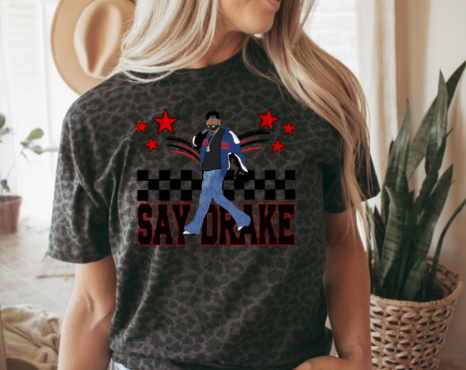 Kendrick Lamar They Not Like Us Say Drake Black Leopard Shirt