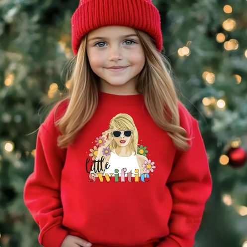Little Swiftie, Swiftie Sweatshirt, Youth Crewneck Sweatshirt